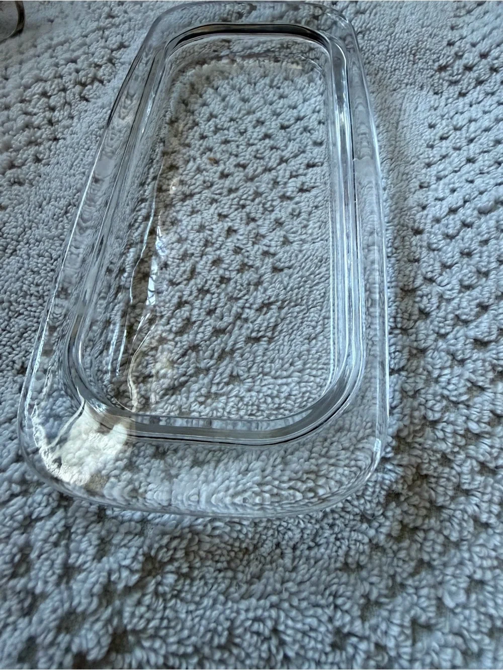 Clear Glass Butter Dish with Lid - Classic Clear